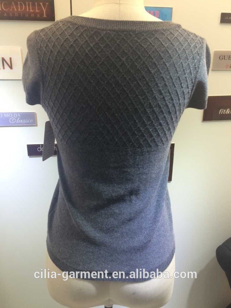2015 new fashion young lady sweater with no sleeve cardigan