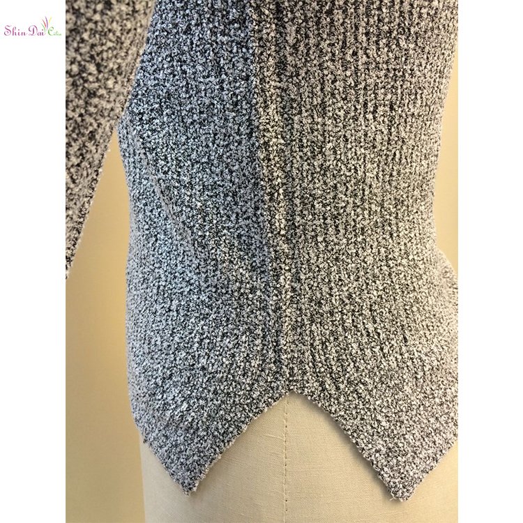 Best price custom short knitted tops sweater for women ladies girl