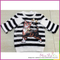 Wholesales new design girls stylish knitted pullover sweater with cat embroider