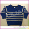 Sale latest design winte breathable boy blue knitted strip pullover sweater with button