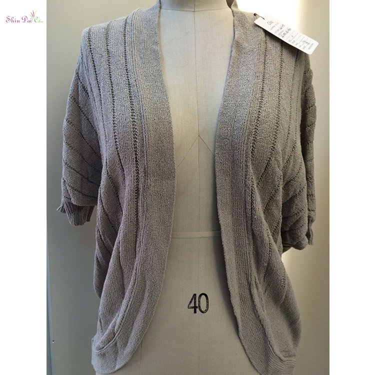 Wholesale high quality korean style women lady long knitted cardigan sweaters