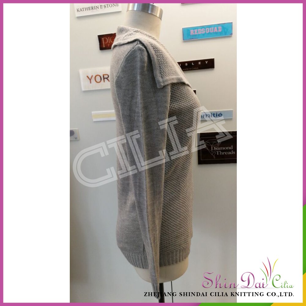 Custom wholesale luxury ladies autumn winter western style knitted sweater cardigan