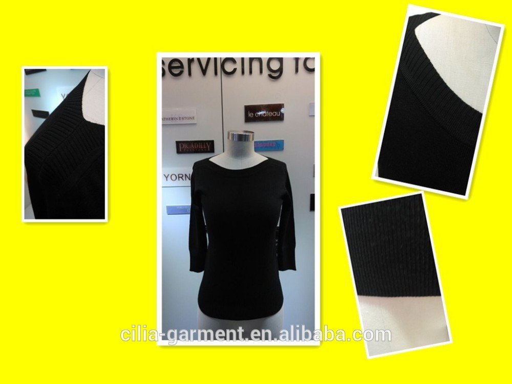 2015 new fashion knitting women sweater with long sleeve pullover