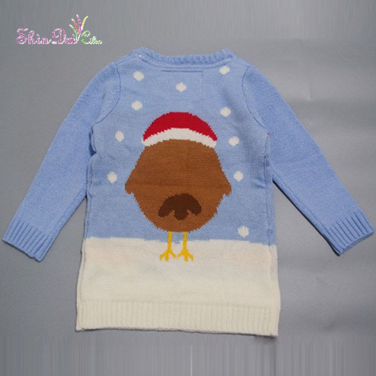 Latest Design Promotional Lovely Knitting Pattern Kid Christmas Sweater