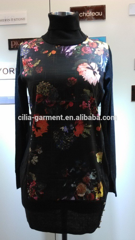 2014 ladies' knitwear,lady sweater,Printing pullover