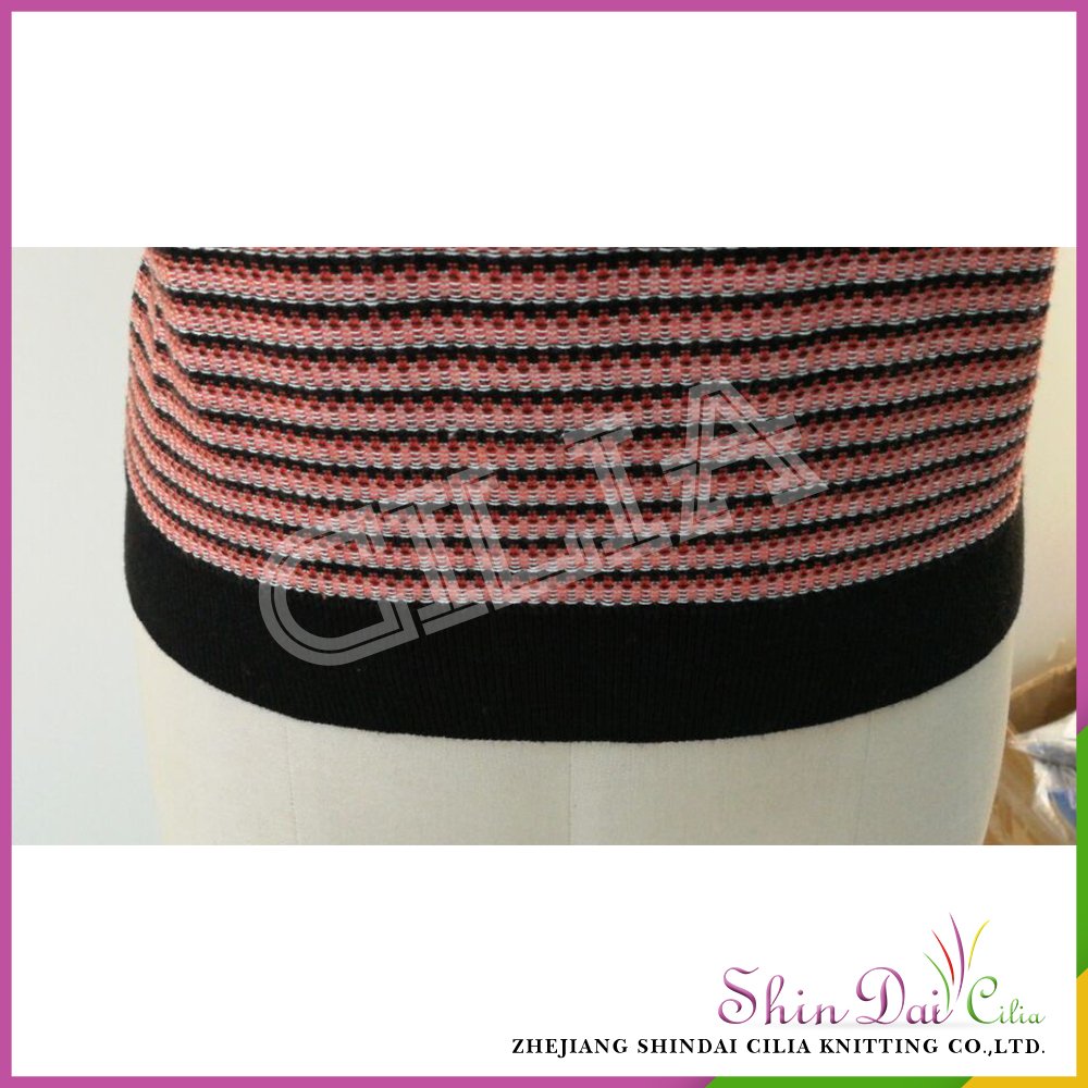 Factory directly provide fashion ladies hand knitted half sleeve sweater