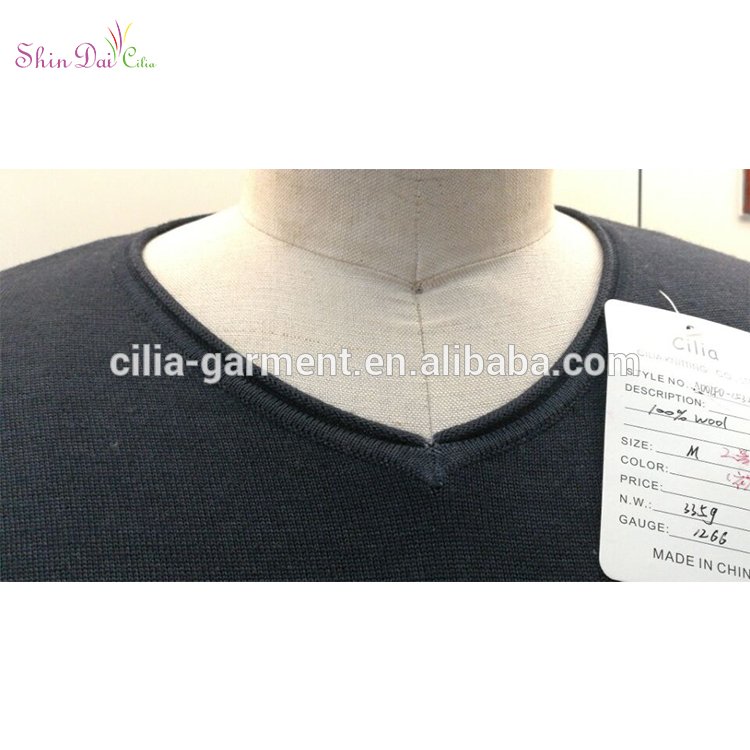 Best price custom european fashion men pure wool winter pullover sweater