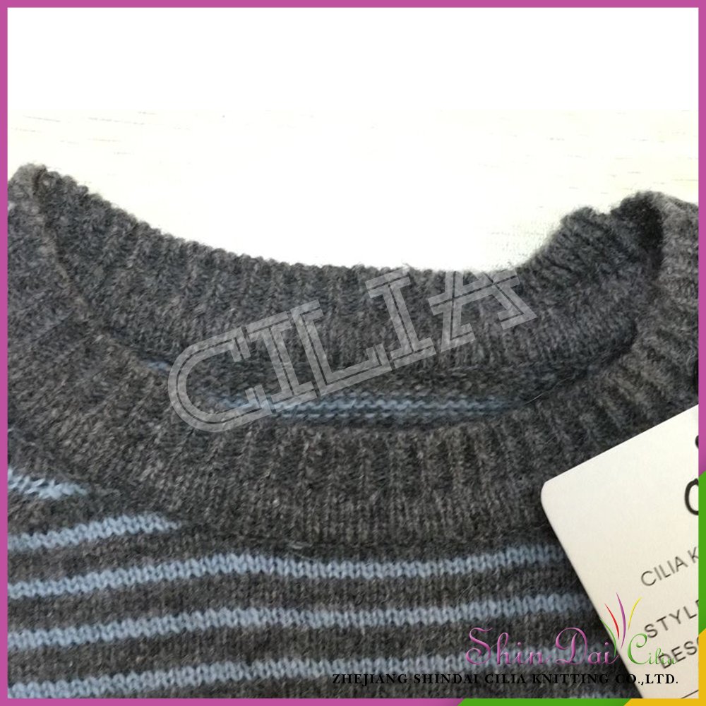 High quality custom shaped kids boys knitiing lambs wool german sweater pullover