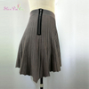 Ladies Dress Hot Sale Fashion Design 100%Viscose A-line Sweater Lady Short Pleated Skirt