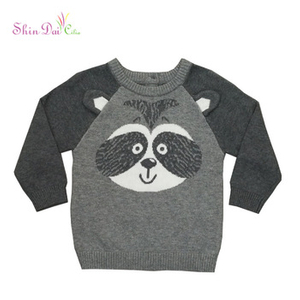 China Made Professional 100% Cotton Baby Boy Jacquard Pullover Sweater