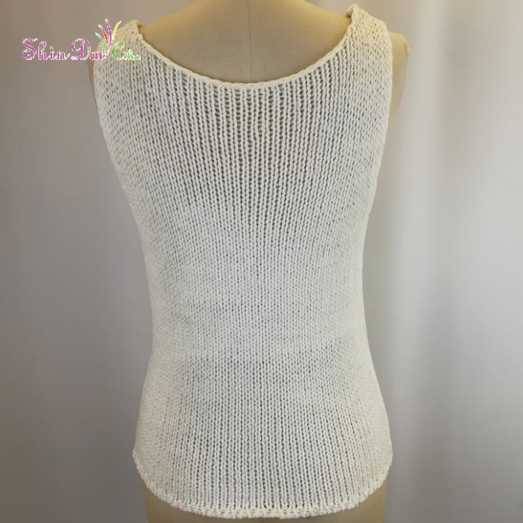 Super grade comfortable soft 100% acrylic ladies fancy tank sweater vest