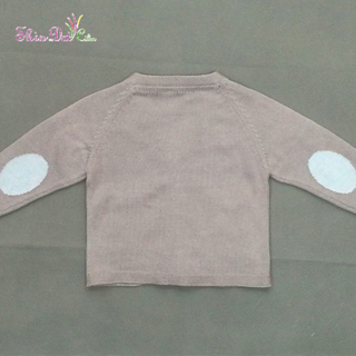 Many years factory knitting baby v neck buttons sweater
