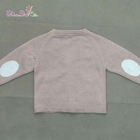 Many years factory knitting baby v neck buttons sweater