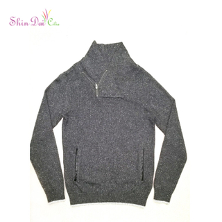 Well Sale Safety Item Breathable Pure Color Boy Kids Spots Melange Sweater