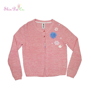 Winter Style Knitwear Cardigan Fashion Blouse Child Sweater Cardigan For Girl