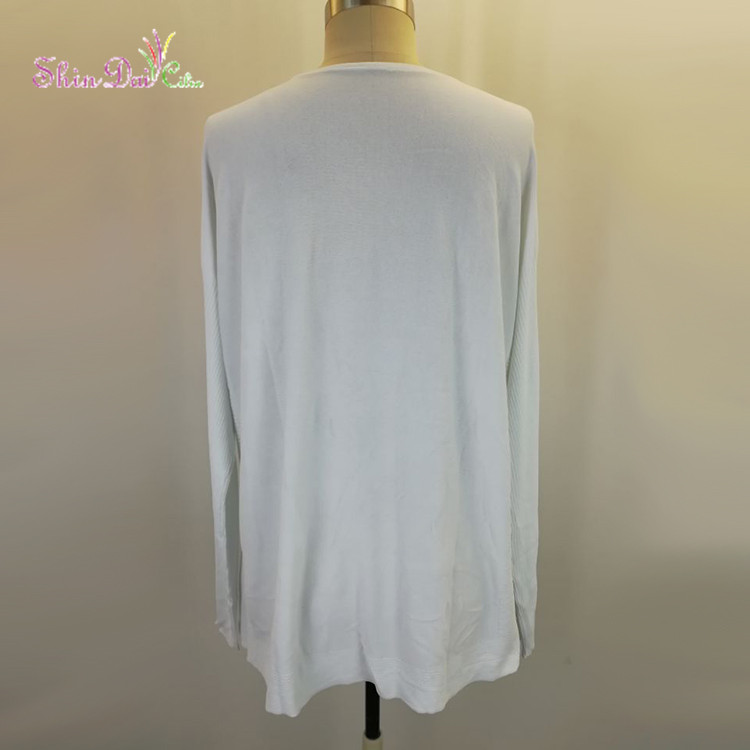 China wholesale custom women plain pullover knitting sweater