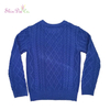 OEM Service Winter Knitting Patterns Children Kids Boy Pullover Blank Cable Sweater
