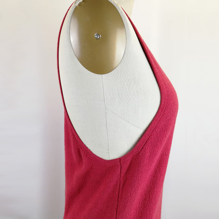 Trade assurance fashion comfortable sexy ladies knit sleeveless dress