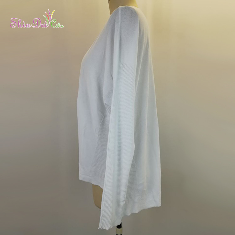 China wholesale custom women plain pullover knitting sweater