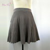 Ladies Dress Hot Sale Fashion Design 100%Viscose A-line Sweater Lady Short Pleated Skirt