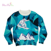 Functional OEM Service Dobby Knitting Patterns Children Print Pullover Sweater